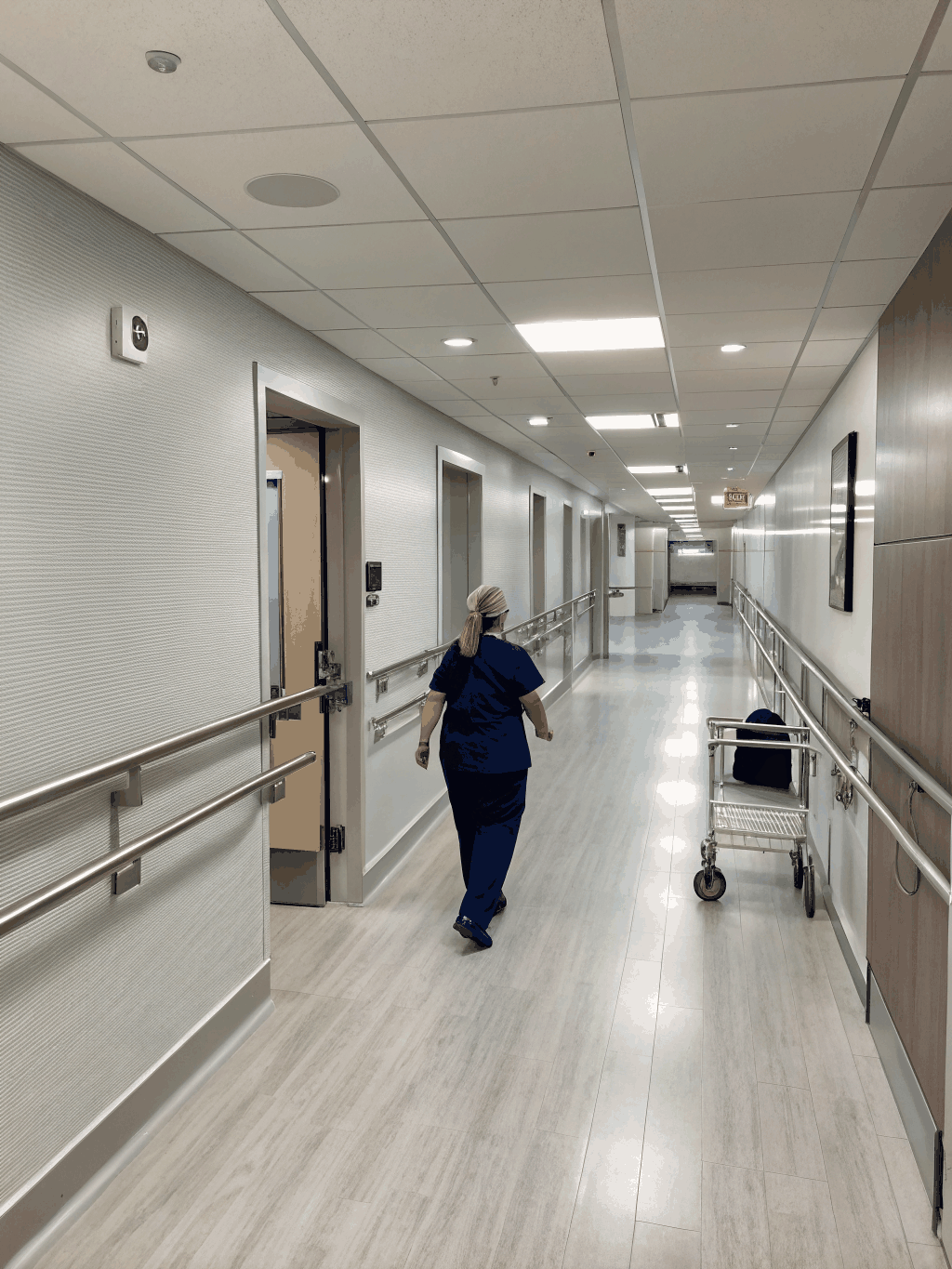 The welcoming and modern hallway of Freetown Family Clinic